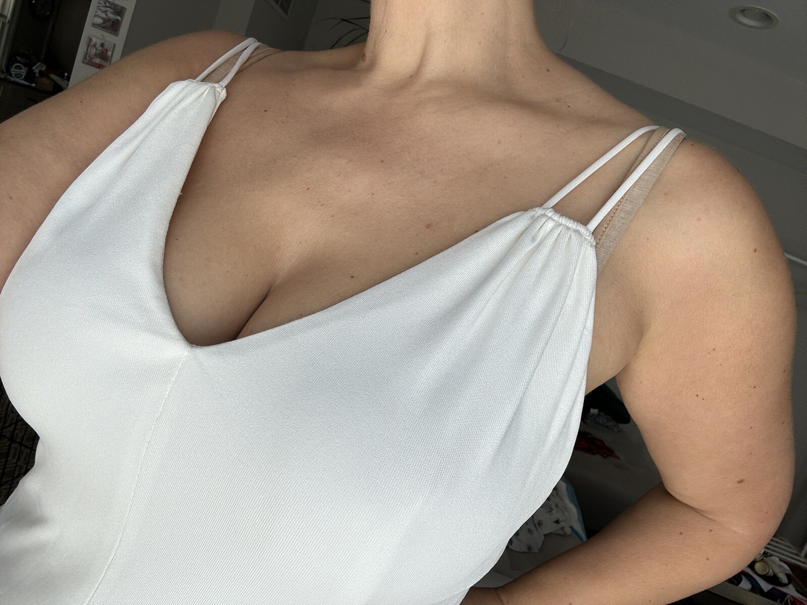 Vintage Lilli Diamond White Slip Party Dress – Trumpet Flounce