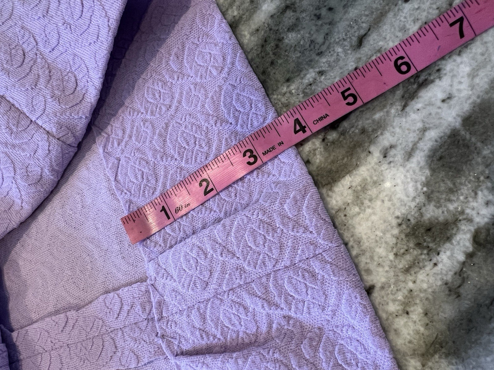 Vintage 1970s Handmade Dress Polyester Light Purple Swirl Pattern Casual
