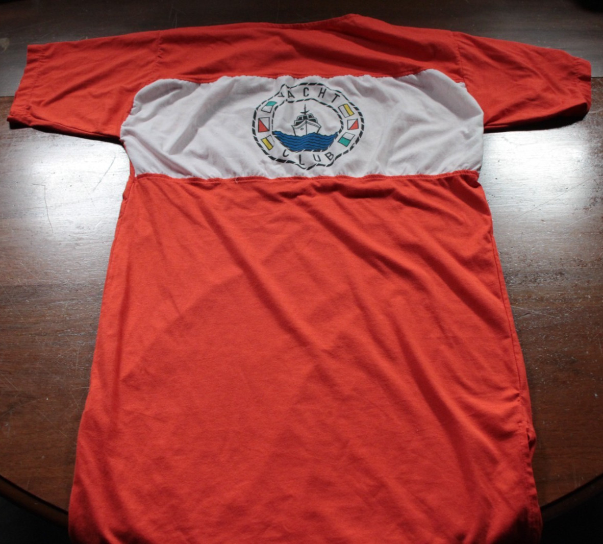 Vintage 80s 90s Women’s Gitano Yacht Club Swim Cover Up Shirt Boat Beach