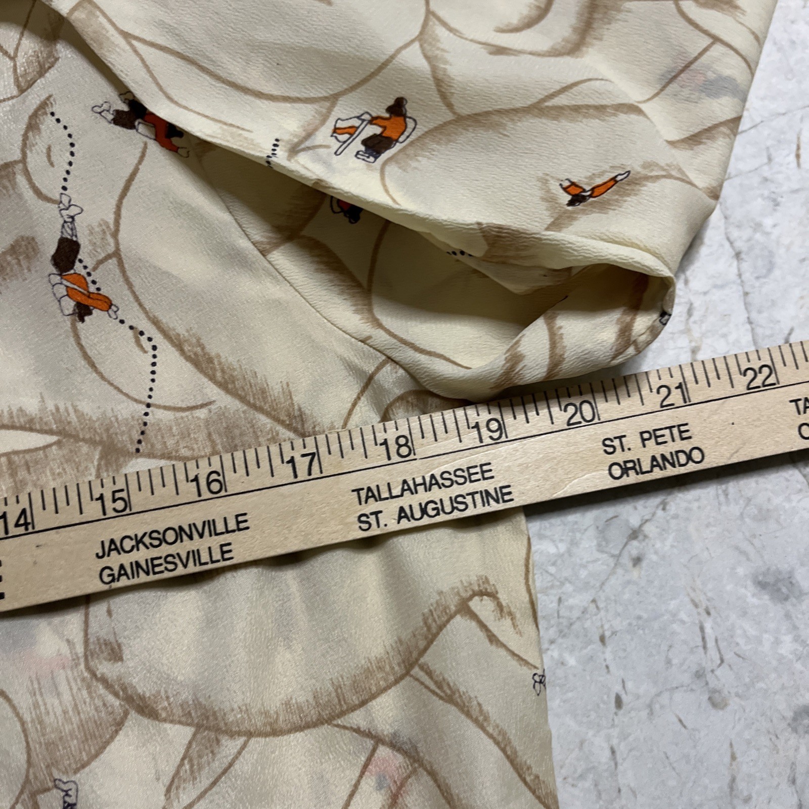 Vtg 70s Nude Body girl Abstract Button down fits small medium
