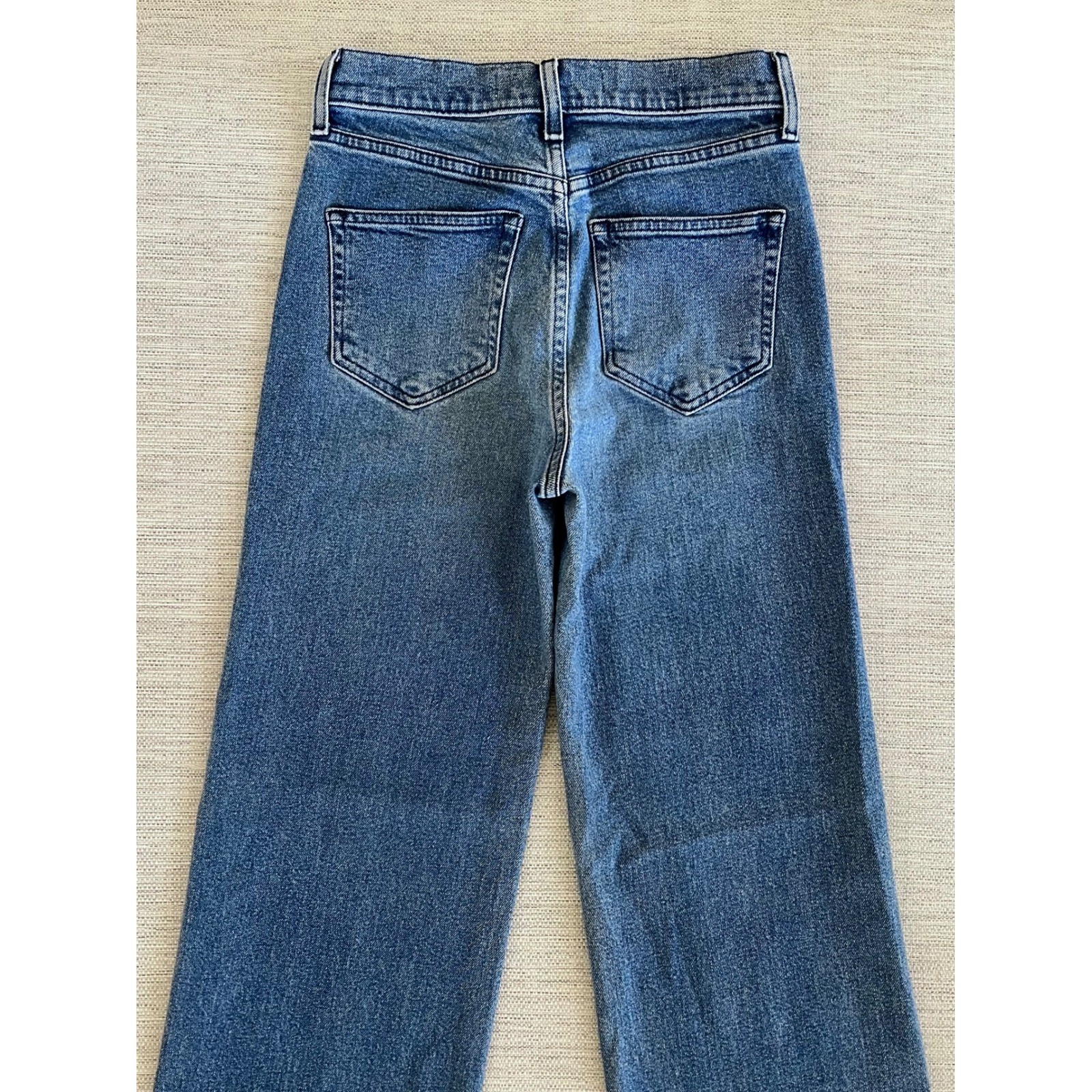 AYR The Secret Sauce Relaxed Straight Leg Blue Jeans in Old School Size 25