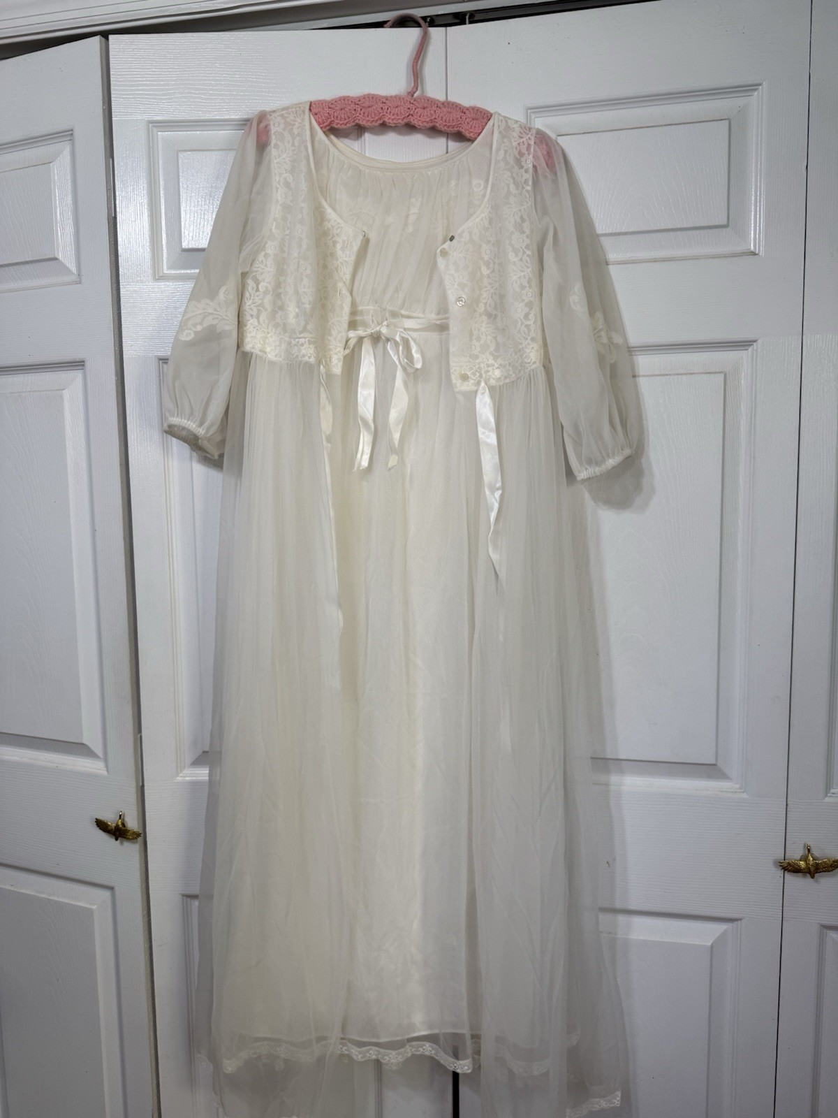 Union Tag Miss Elaine Bridal Peignor Gown Robe Set – Vintage
