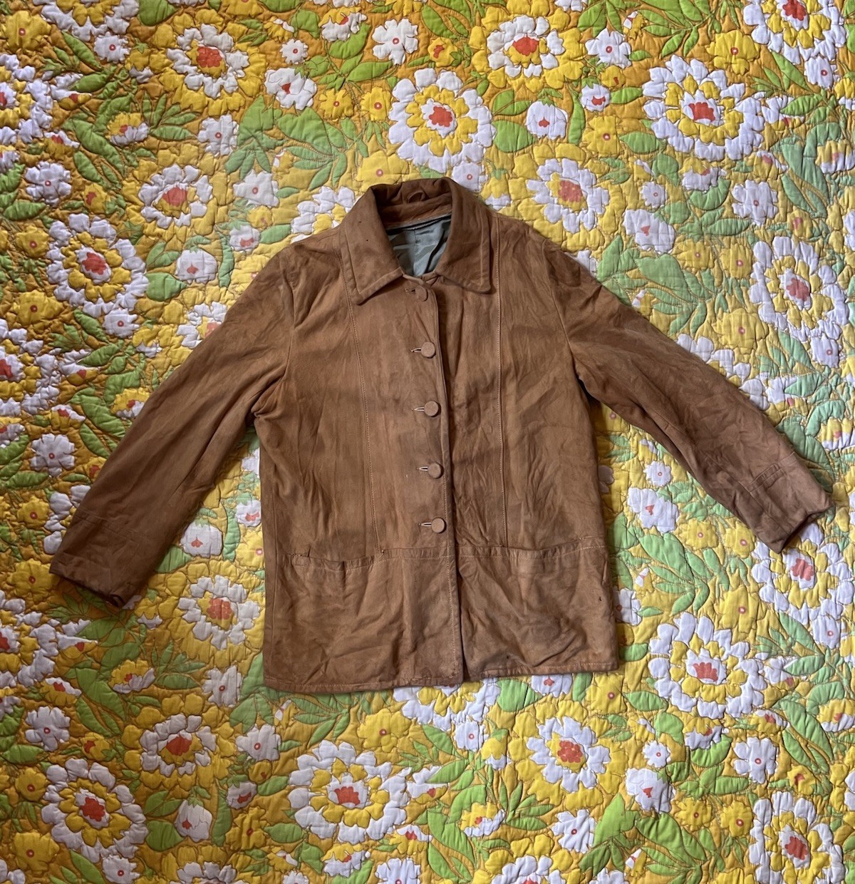Vintage 60s Buckskin Suede Leather Jacket