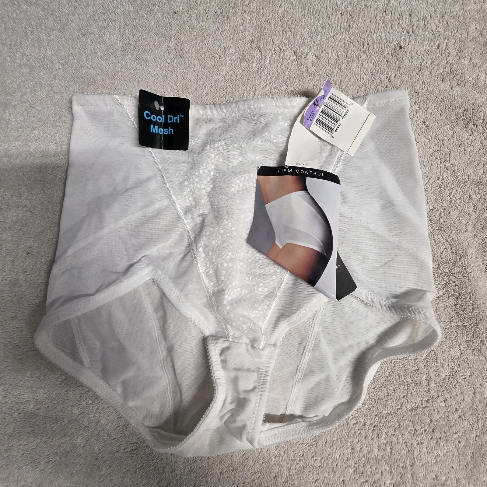 Vintage Body By Bali Tummy Control Shape Wear Brief White Sz XL NWT