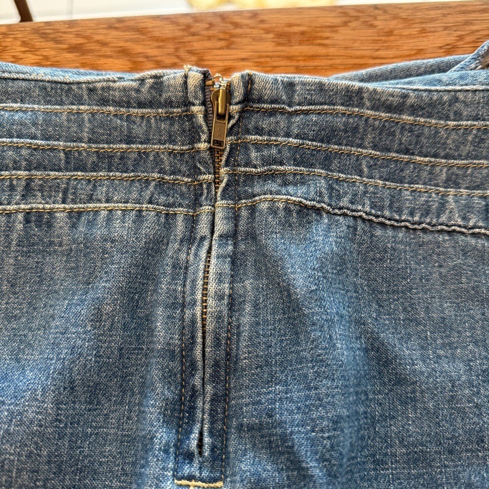 Emma James Vintage 100% Cotton Denim Maxi Skirt Size 10