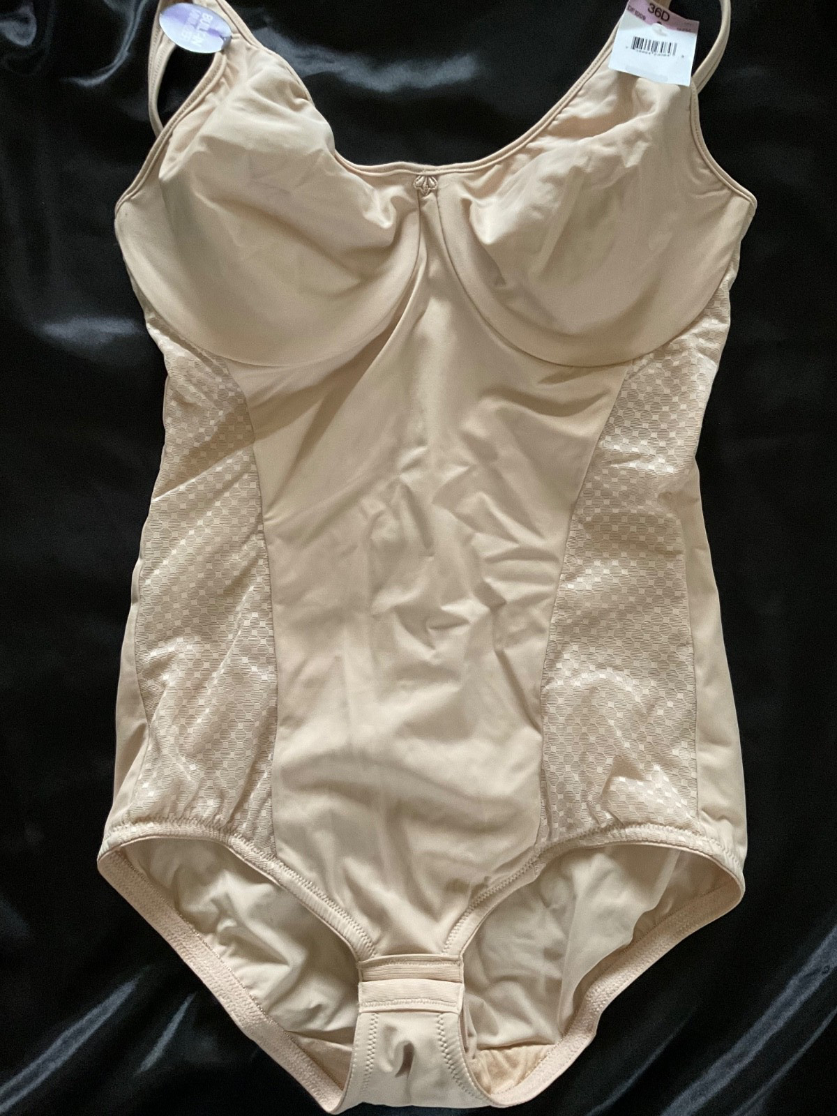 BALI All in One Girdle ShapeWear Stretch Bodysuit Size 36D NWT