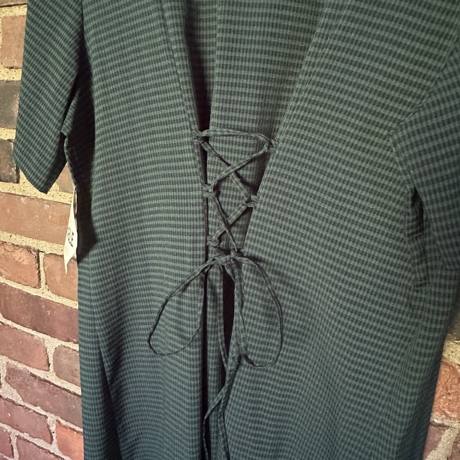 Vtg Fashion Bug | 90’s Geo Midi Dress Sz 18 -52” Long / 48 Chest -Cheapchicplus
