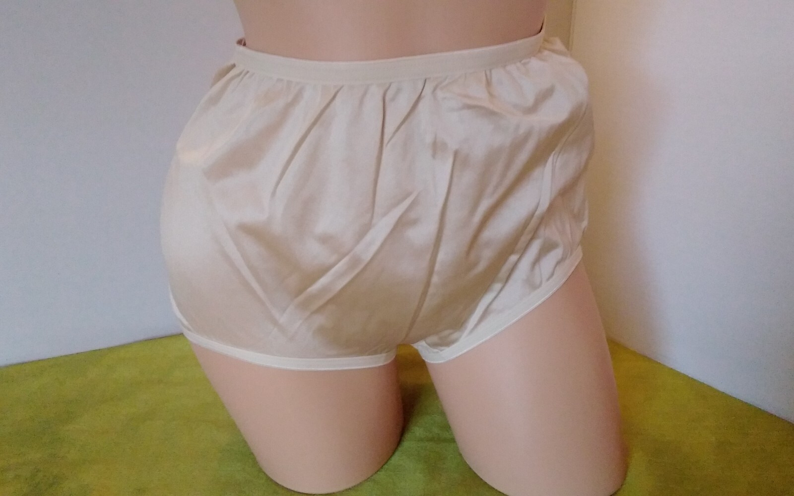 Panties Vintage Cotillion Nylon Brief 7 Beige Double Side Cotton Gusset Knicker