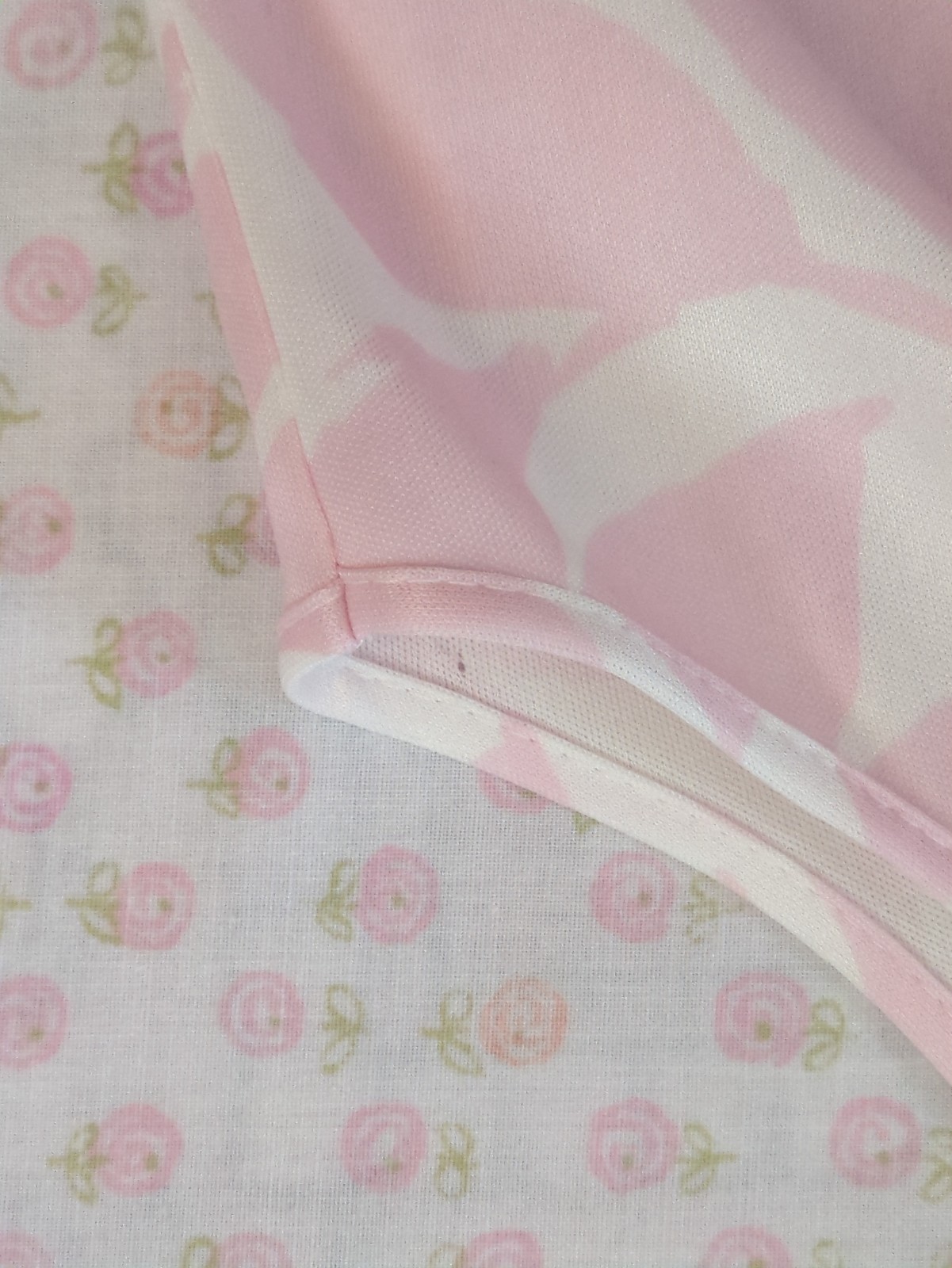 Vintage Travel-Lite Boutique Loungewear 60s 70s Sleeveless Pink White Leaf Dress