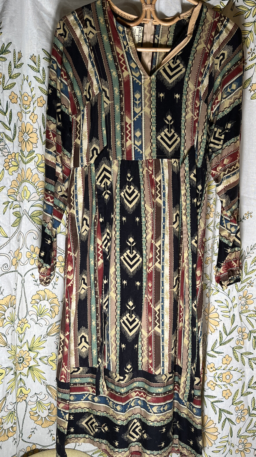 Vintage 70s Dress Pia & Paula Finland prairie small