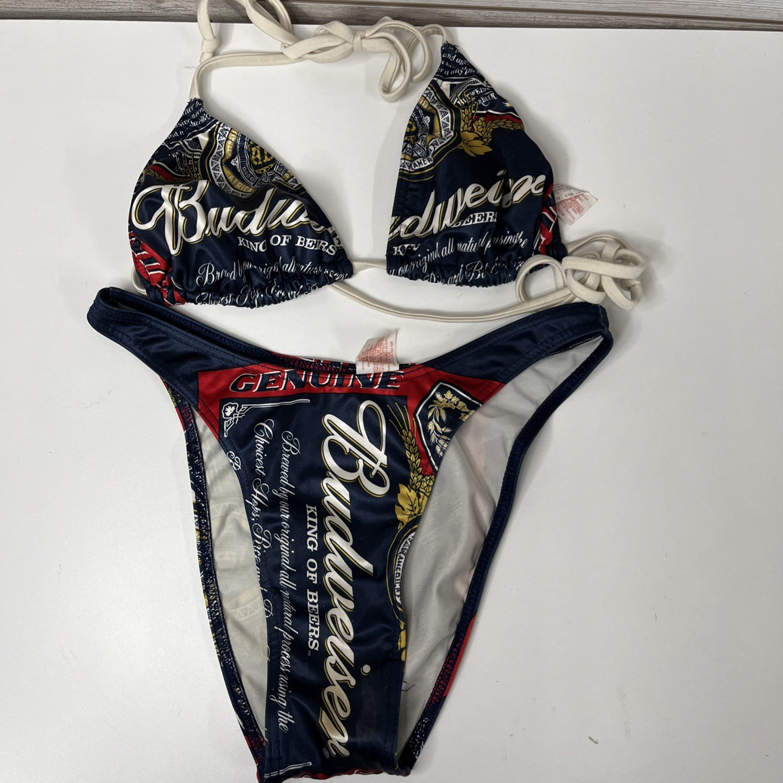Budweiser Swim Suit Bikini 2002 Women’s Vintage Size Medium