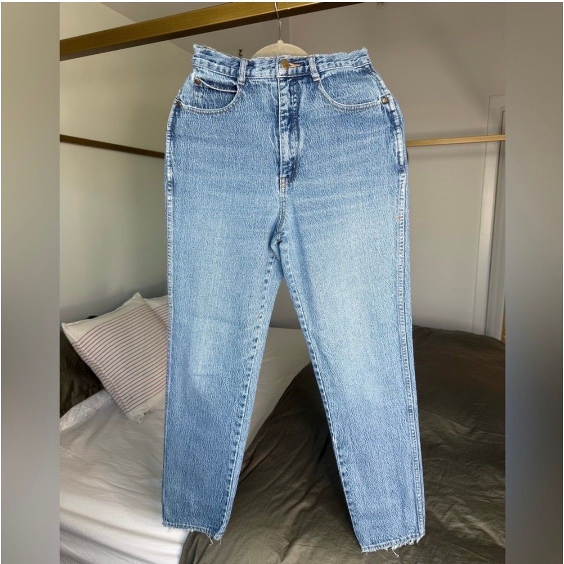 Vintage Gitano Acid Wash Jeans Womens PS 8 R 100% Cotton High Waist Tapered 80s