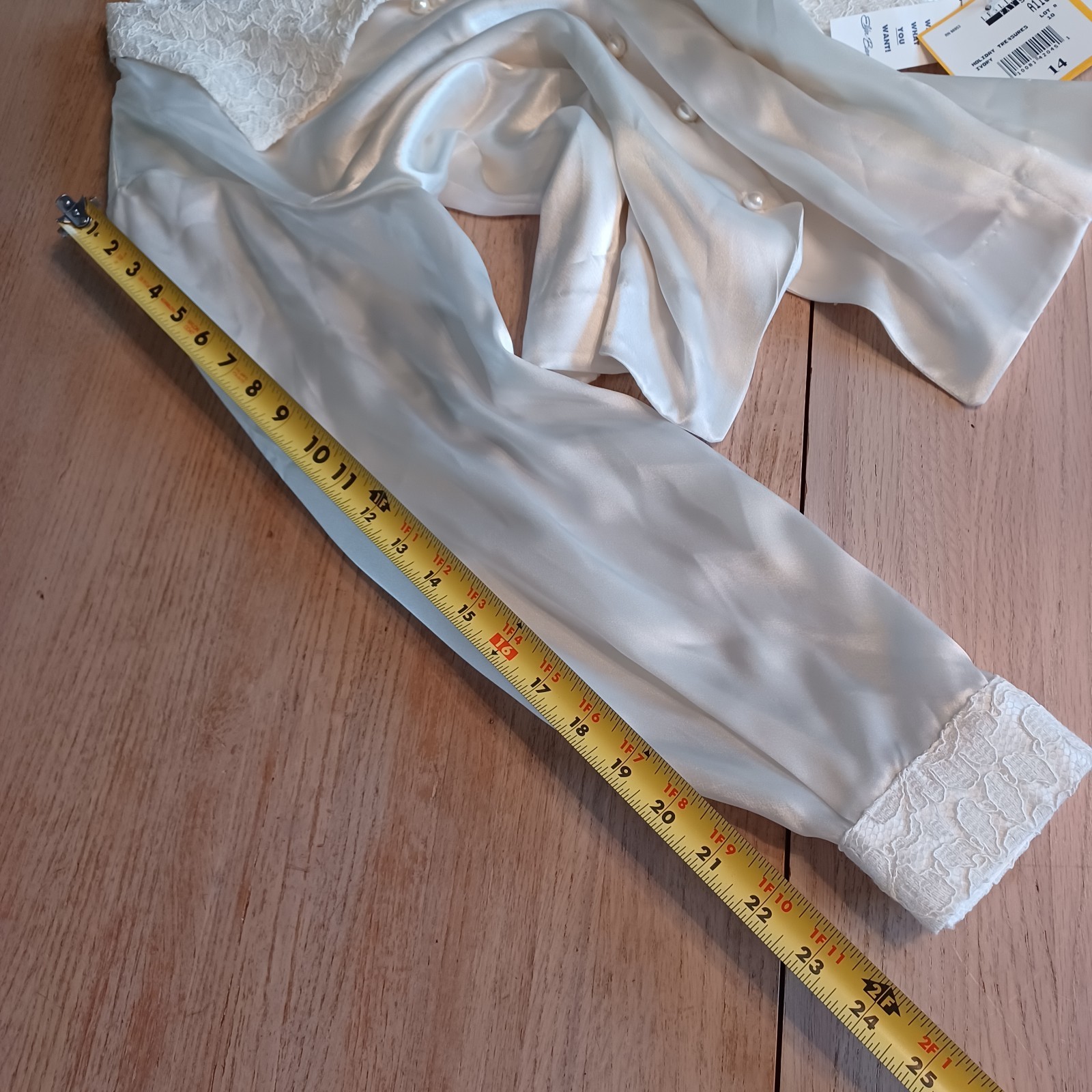 VINTAGE 80’S/90’S LESLIE FAY SPORTWEAR SATIN BLOUSE SIZE 14 NWT