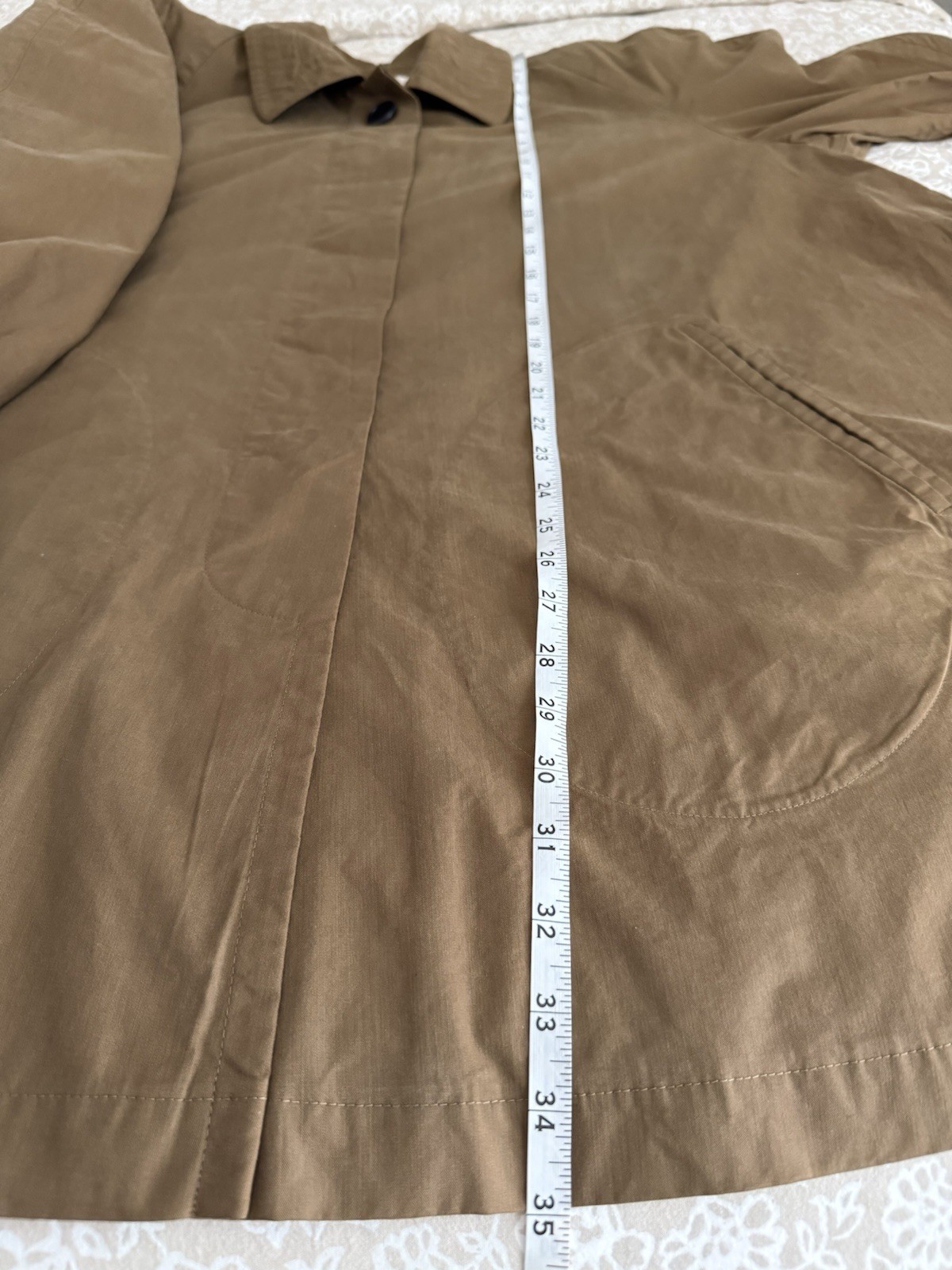 Vintage Escada by Margaretha Ley 100%Cotton Swing Trench Coat – Size 40 (M-L)