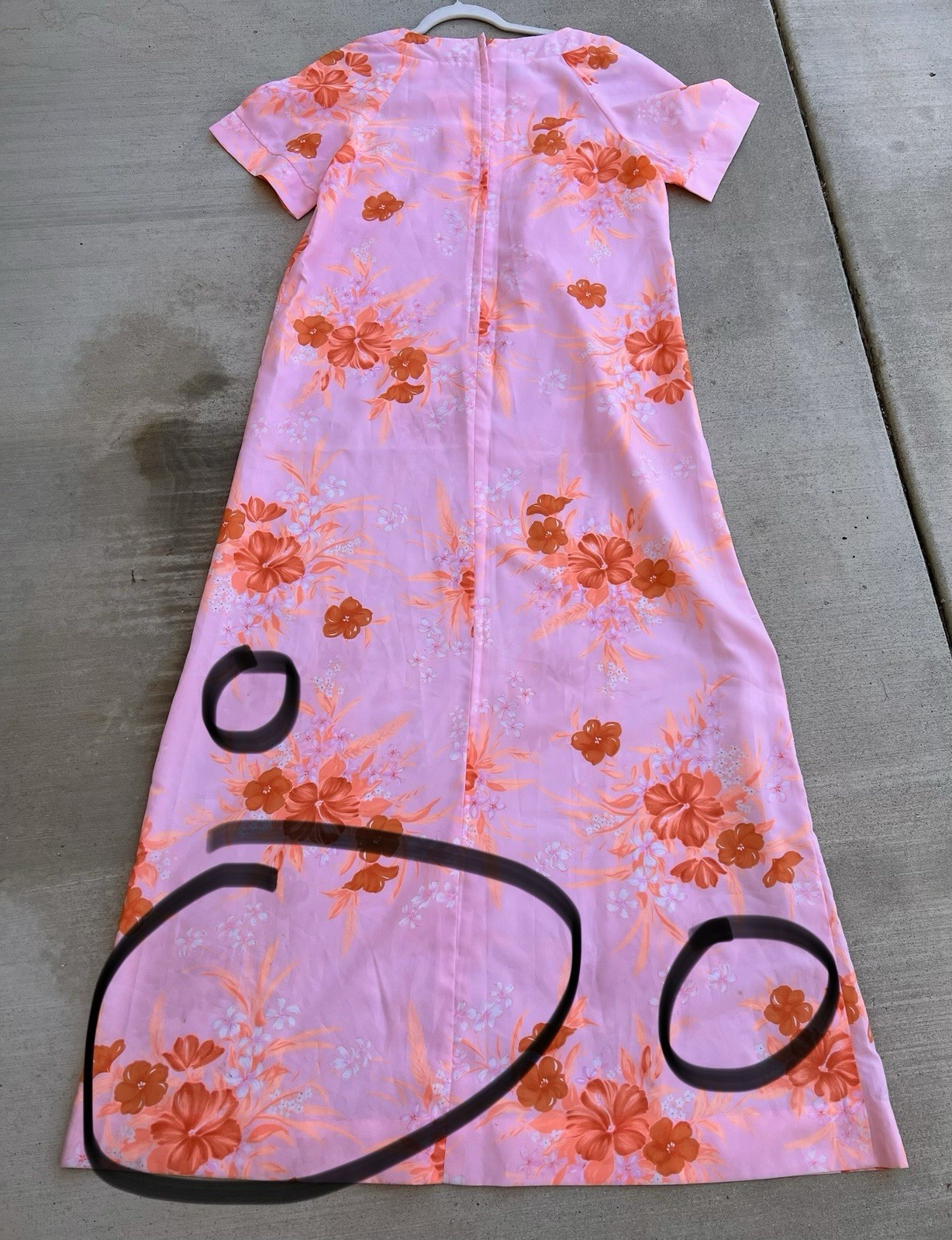 Vintage Carol & Mary Hawaii Darina Honolulu Hawaiian Maxi Dress Tiki Aloha