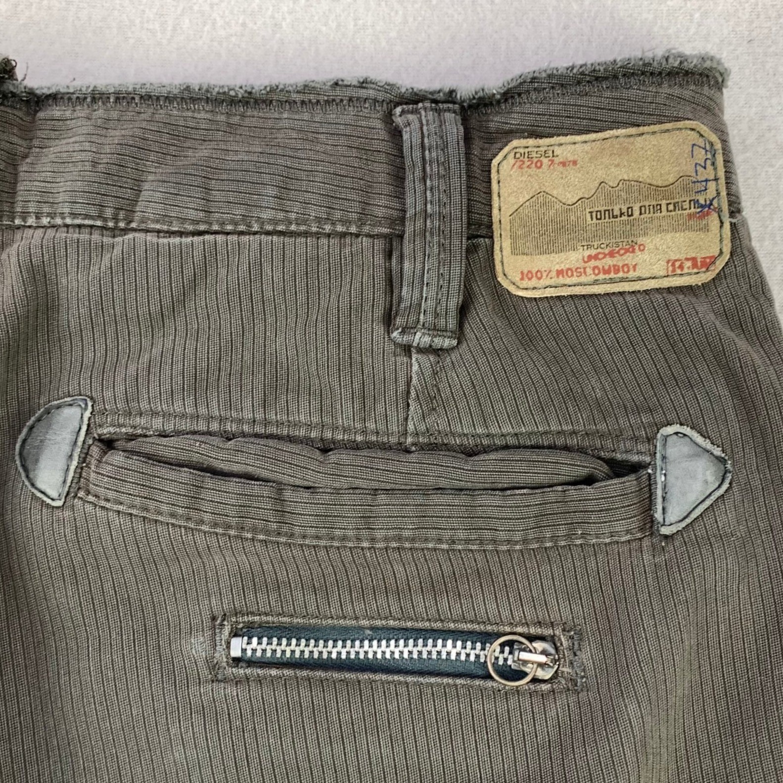 Vintage Diesel Bootcut Pants Womens 28 Moscowboy Low Rise Cotton Casual Y2K