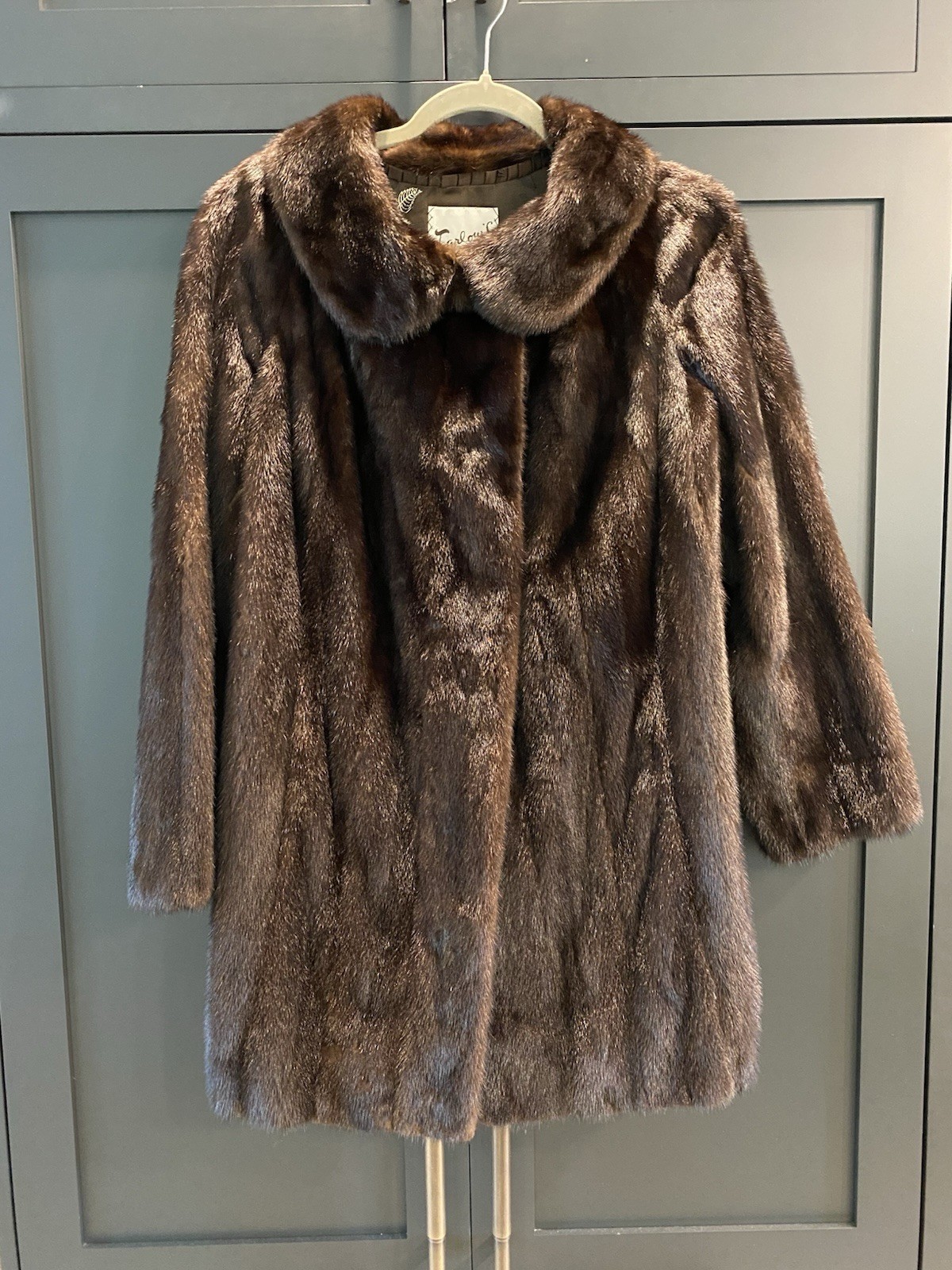 VTG TARLOWS SAN JOSE GENUINE BROWN MINK FUR Jacket