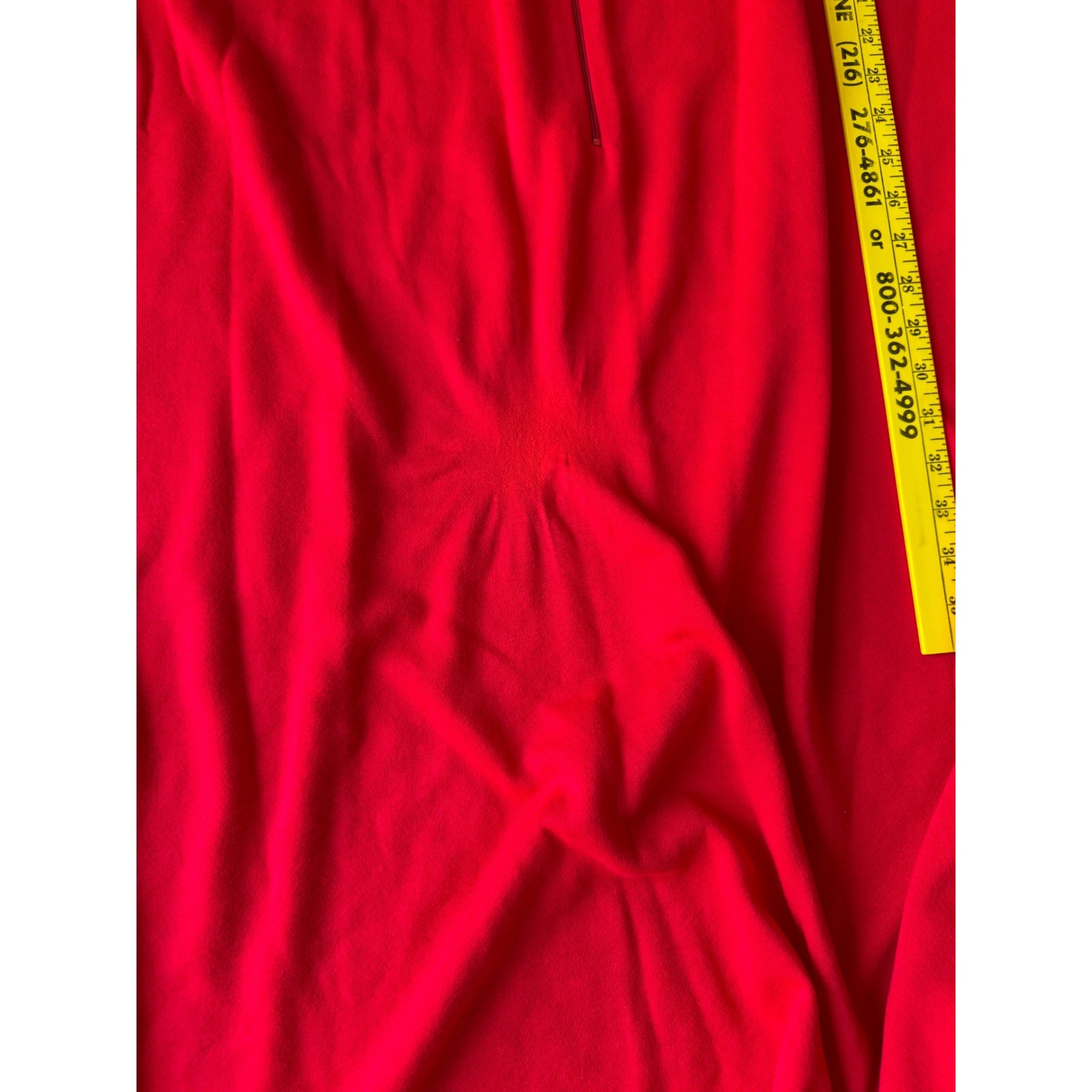 Leisure Life Vintage Red robe Zip Front Made in USA Women XL moo moo velour