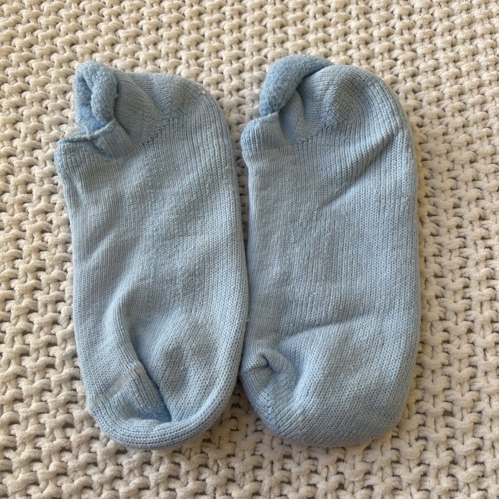 VTG Women’s Footjoy Socks 9-11 Blue Low Cut Roll Top Acrylic Golf Ankle 90’s