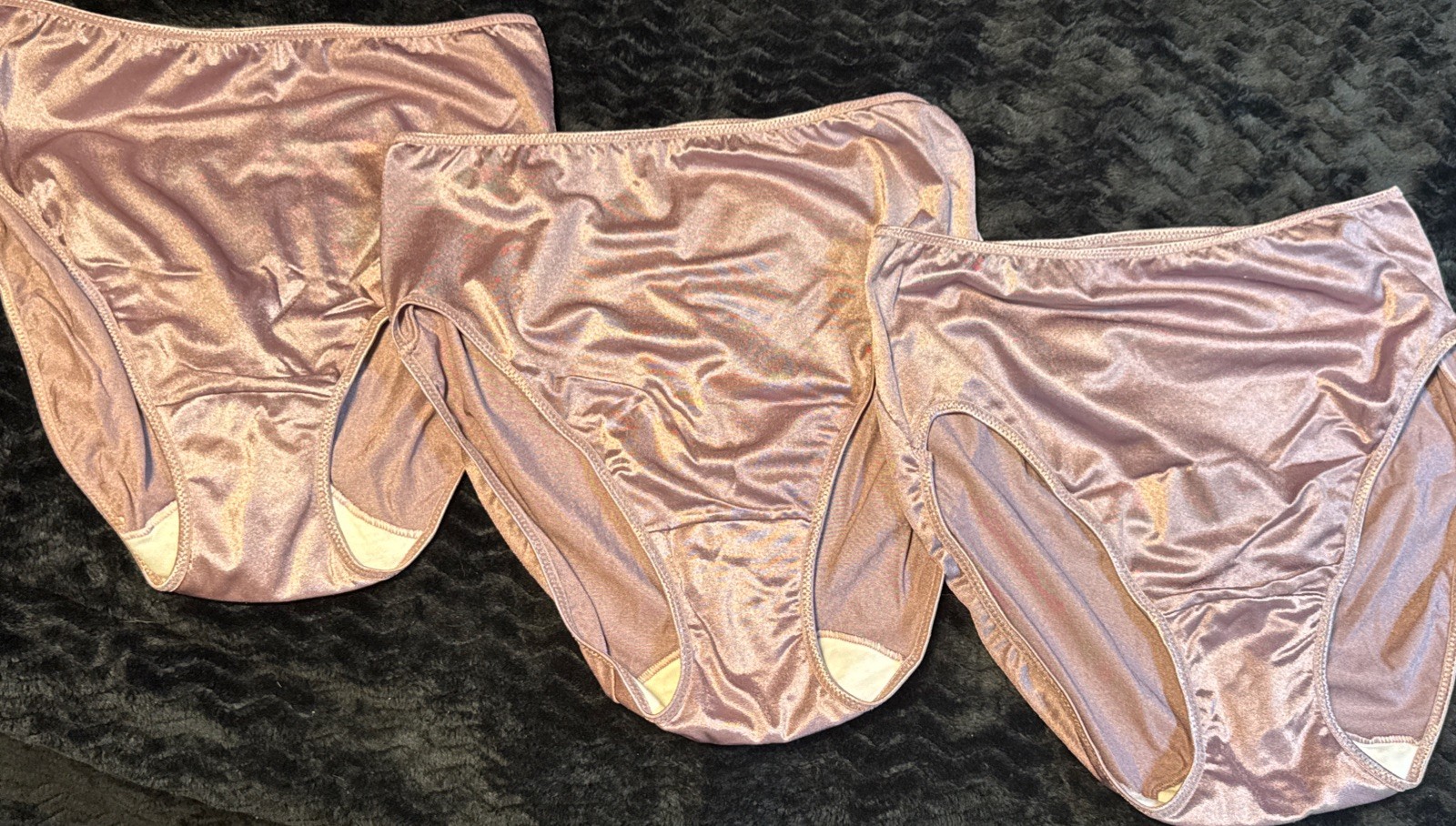 NWOT VINTAGE WARNERS SECOND SKIN SATIN XL BRIEF GUSSET HI CUT Y2K 90s LOT SET